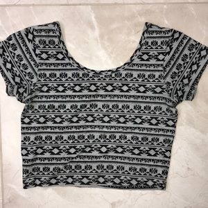 grey crop top